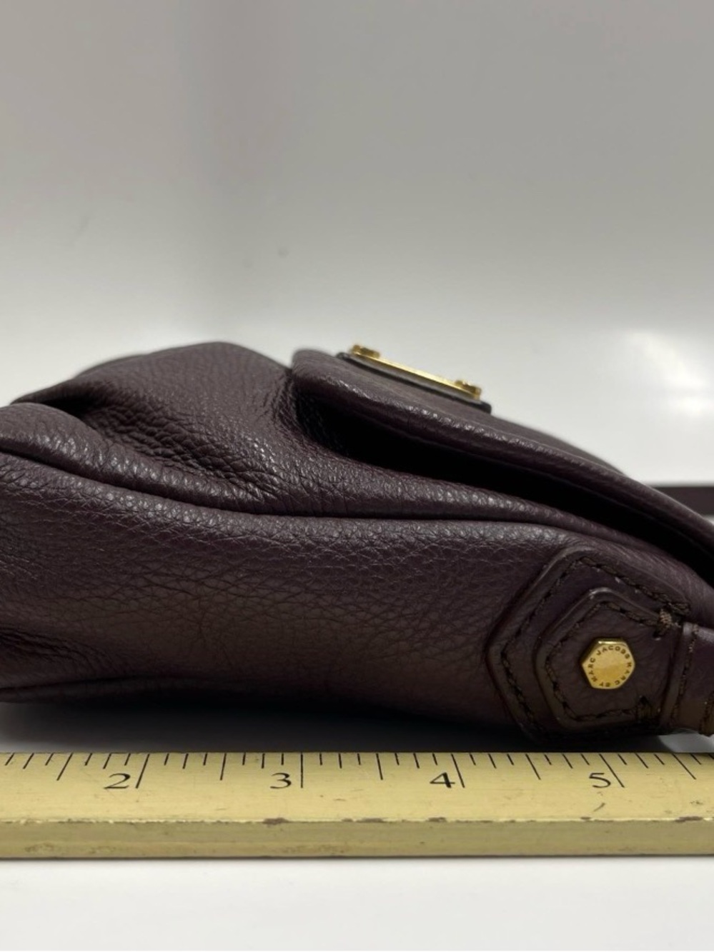 Marc by Marc Jacobs Classic Q Percy Crossbody Bag Deep Burgundy Leather - Picture 3 of 8